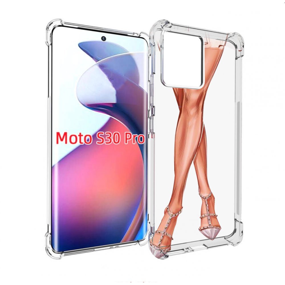 

Чехол MyPads Ножки для Motorola Moto S30 Pro, Прозрачный, Tocco