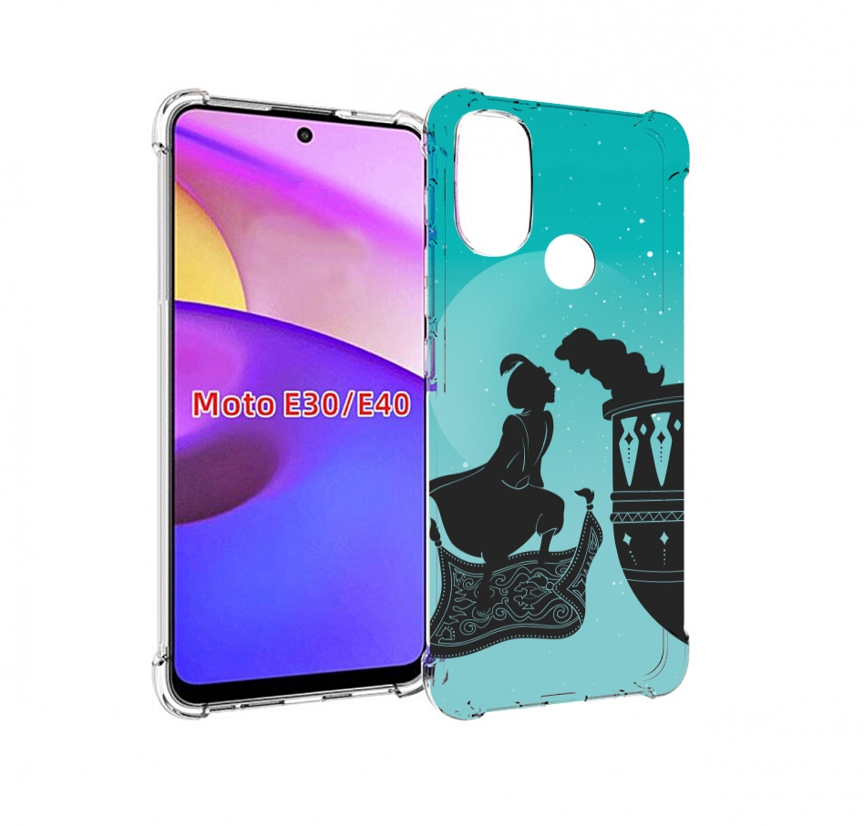 

Чехол бампер MyPads алладин тень для Motorola Moto E30., Прозрачный, Tocco