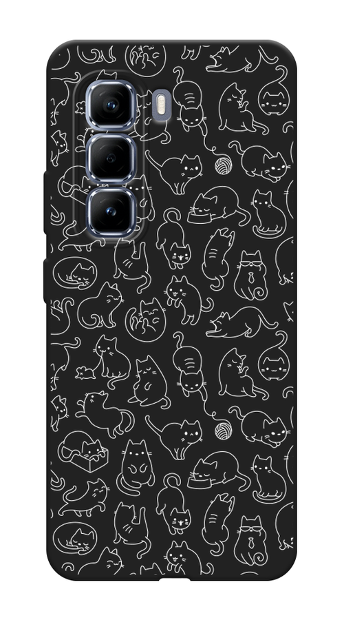 

Чехол Awog на Infinix Hot 50 Pro "Шкодливые котики", Прозрачный;бежевый, 3106952-1