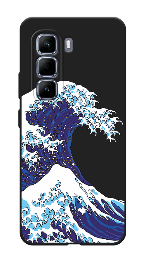 

Чехол Awog на Infinix Hot 50 Pro "Волна в Канагаве", Синий;белый, 3106952-1