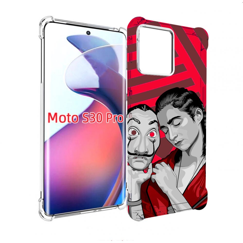 

Чехол MyPads Найроби-бумажного-дома для Motorola Moto S30 Pro, Прозрачный, Tocco