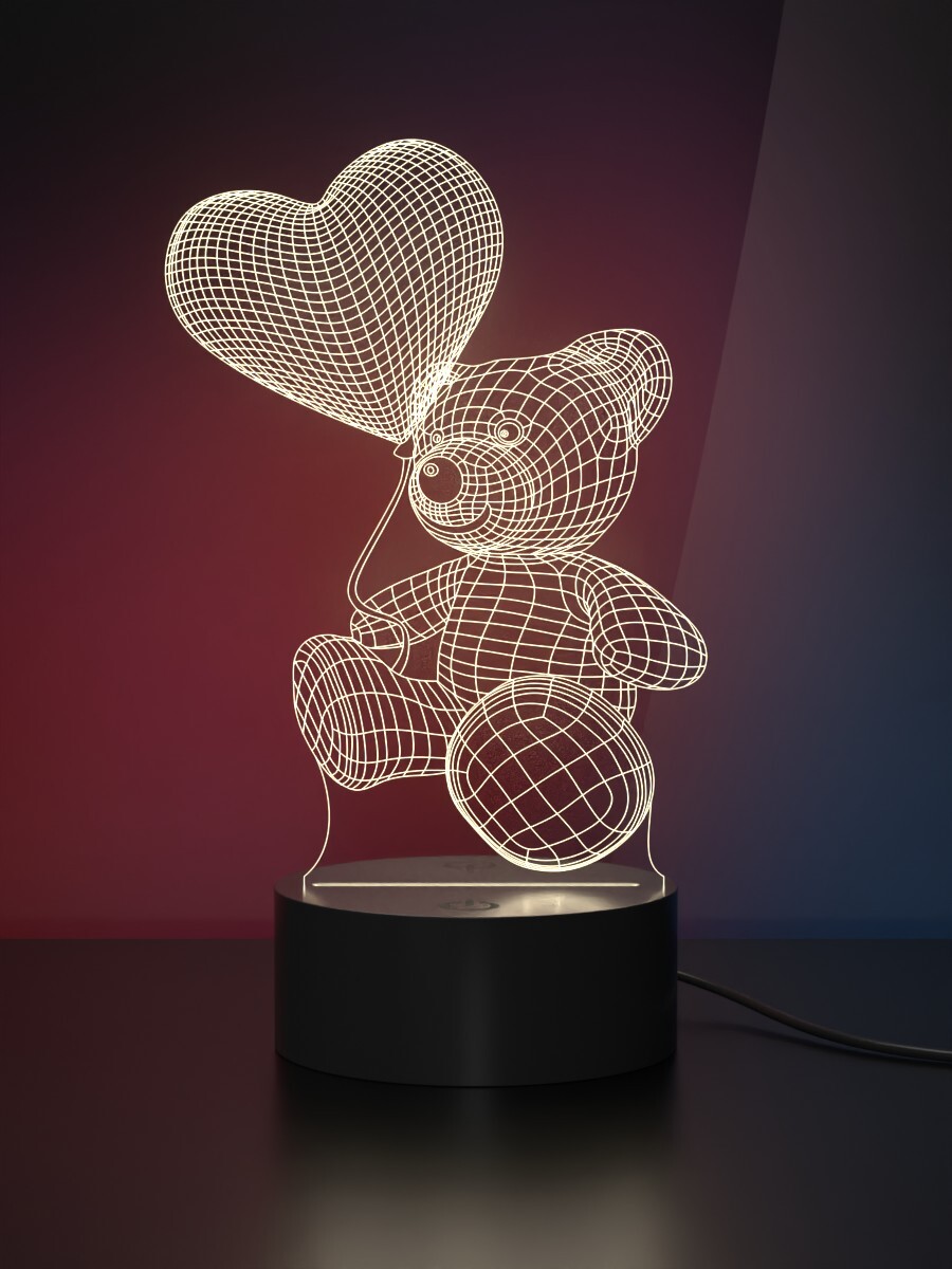 

Ночник Light Insidе детский 3D Мишка