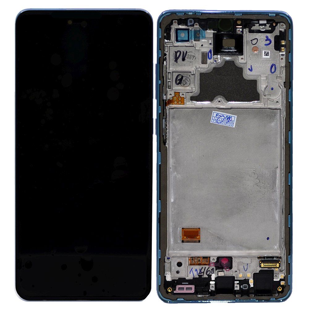 

Дисплей для Samsung SM-A725F Galaxy A72 в рамке + тачскрин (голубой), SM-A725F