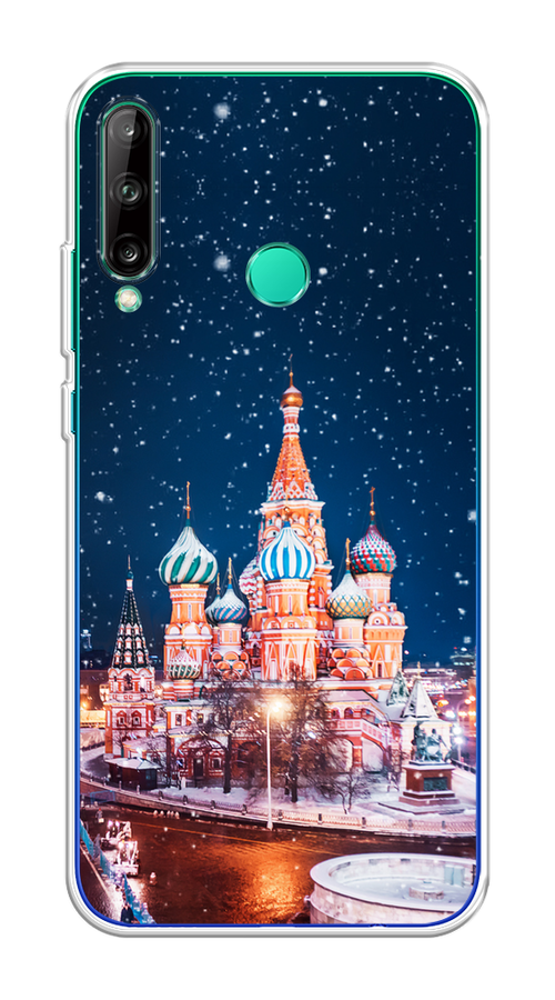 

Чехол на Honor 9C/Huawei P40 Lite E/Y7p "Москва 1", Коричневый;синий;белый, 6103350-1
