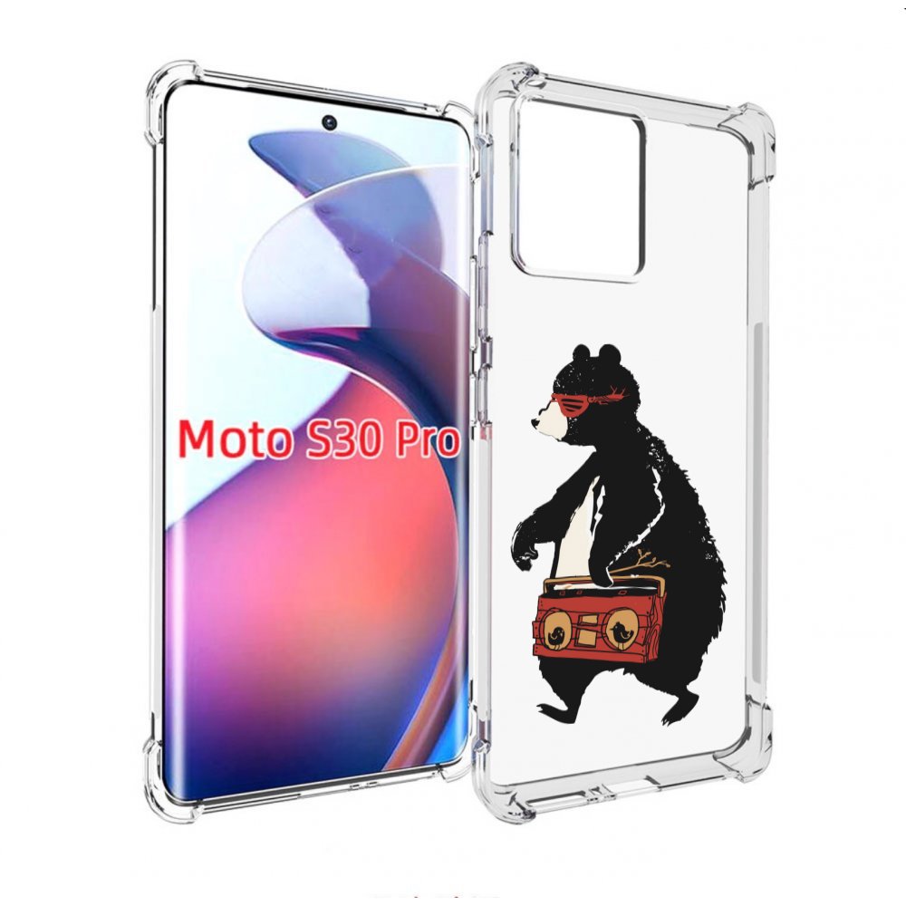 

Чехол MyPads Музыкальный медведь для Motorola Moto S30 Pro, Прозрачный, Tocco