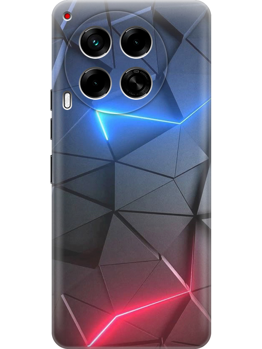 

Силиконовый чехол на Tecno Camon 30 4g / 30 5g с принтом "Графитовые грани", Прозрачный;серый;синий, 782632431