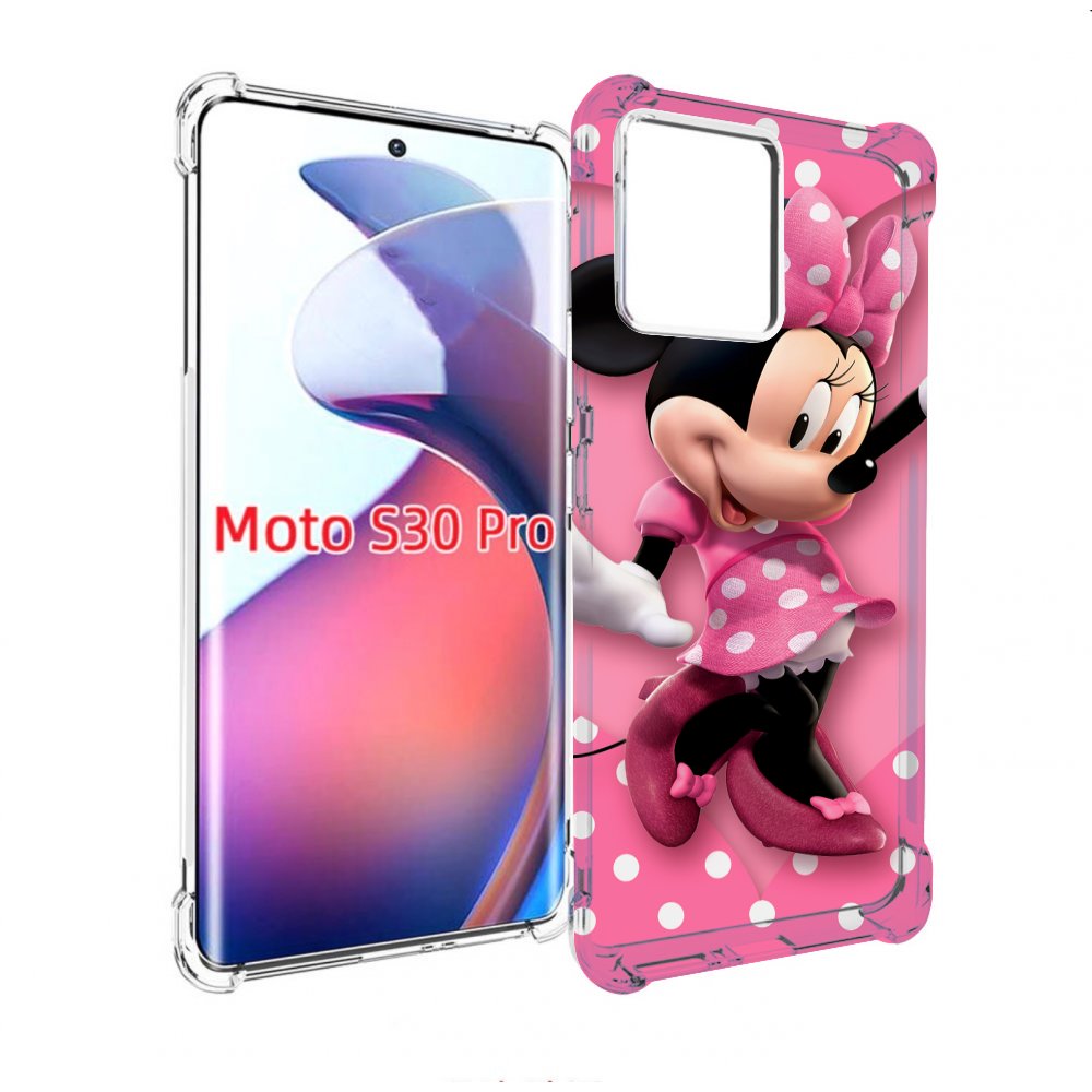 

Чехол MyPads Минни-Маус-в-сердце женский для Motorola Moto S30 Pro, Прозрачный, Tocco
