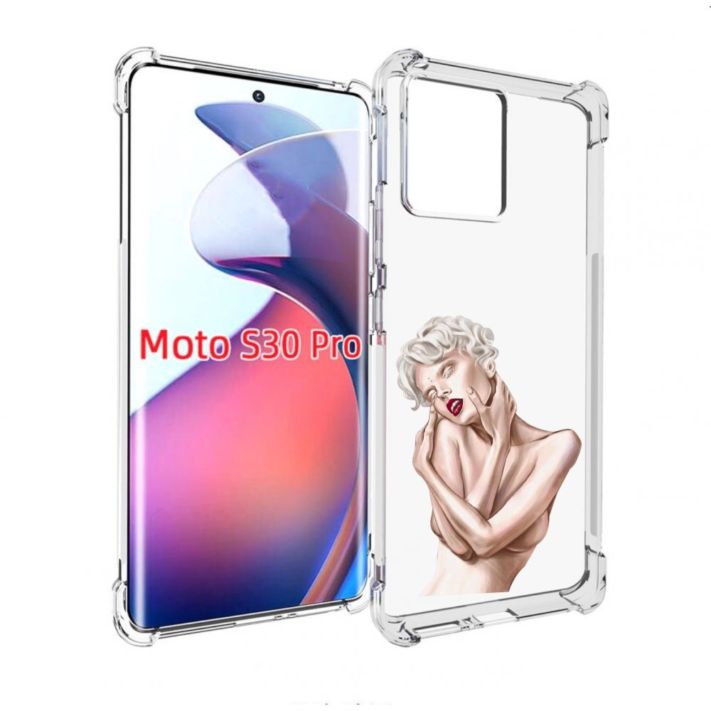 

Чехол MyPads Мигера женский для Motorola Moto S30 Pro, Прозрачный, Tocco