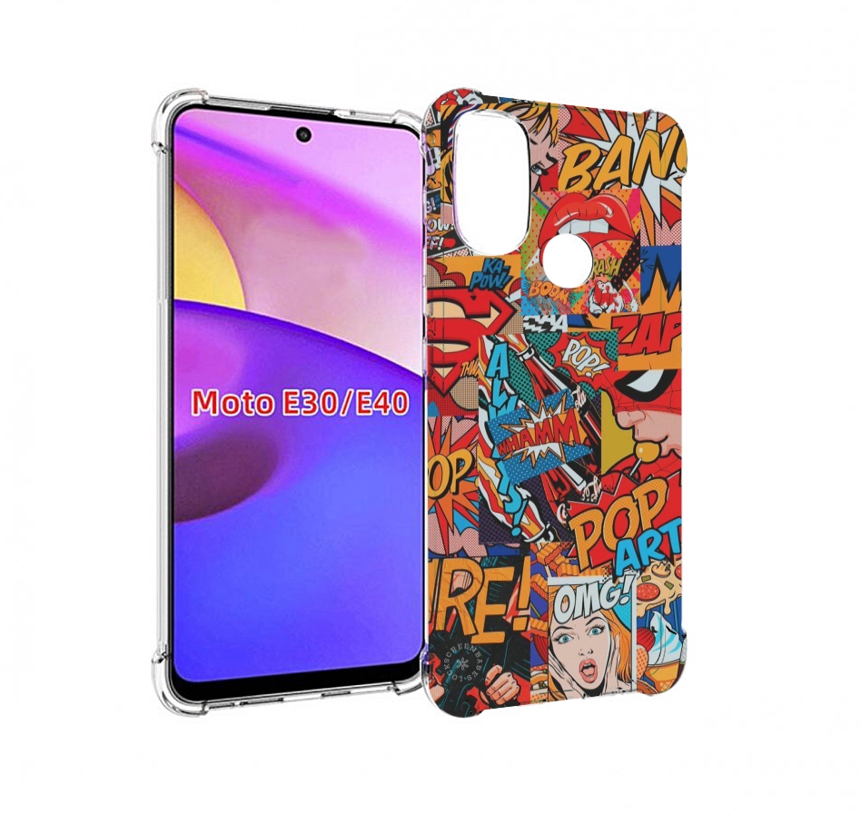 

Чехол бампер MyPads Фон для Motorola Moto E30., Прозрачный, Tocco