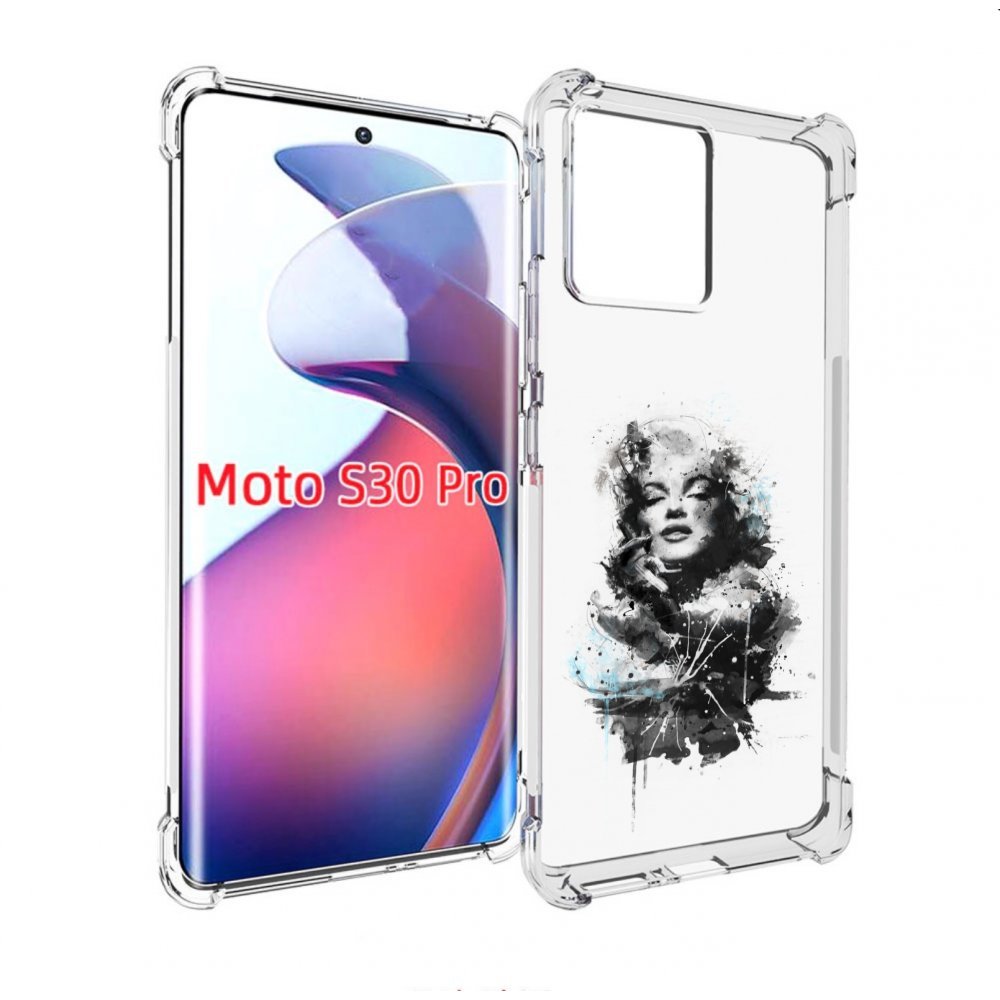 

Чехол MyPads Мерлин Монро загадочная женский для Motorola Moto S30 Pro, Прозрачный, Tocco