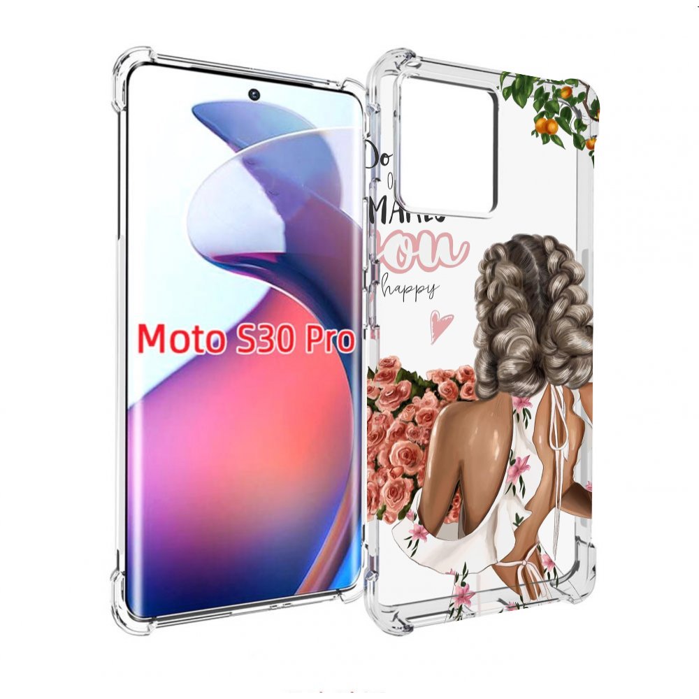 

Чехол MyPads Мелочи-делают-тебя-счастливой для Motorola Moto S30 Pro, Прозрачный, Tocco