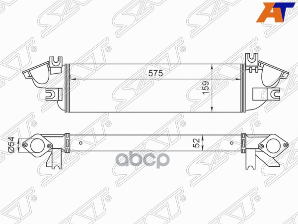 

Радиатор Интеркулера Mitsubishi L200 15- 2.4d Sat арт. ST-1530A161