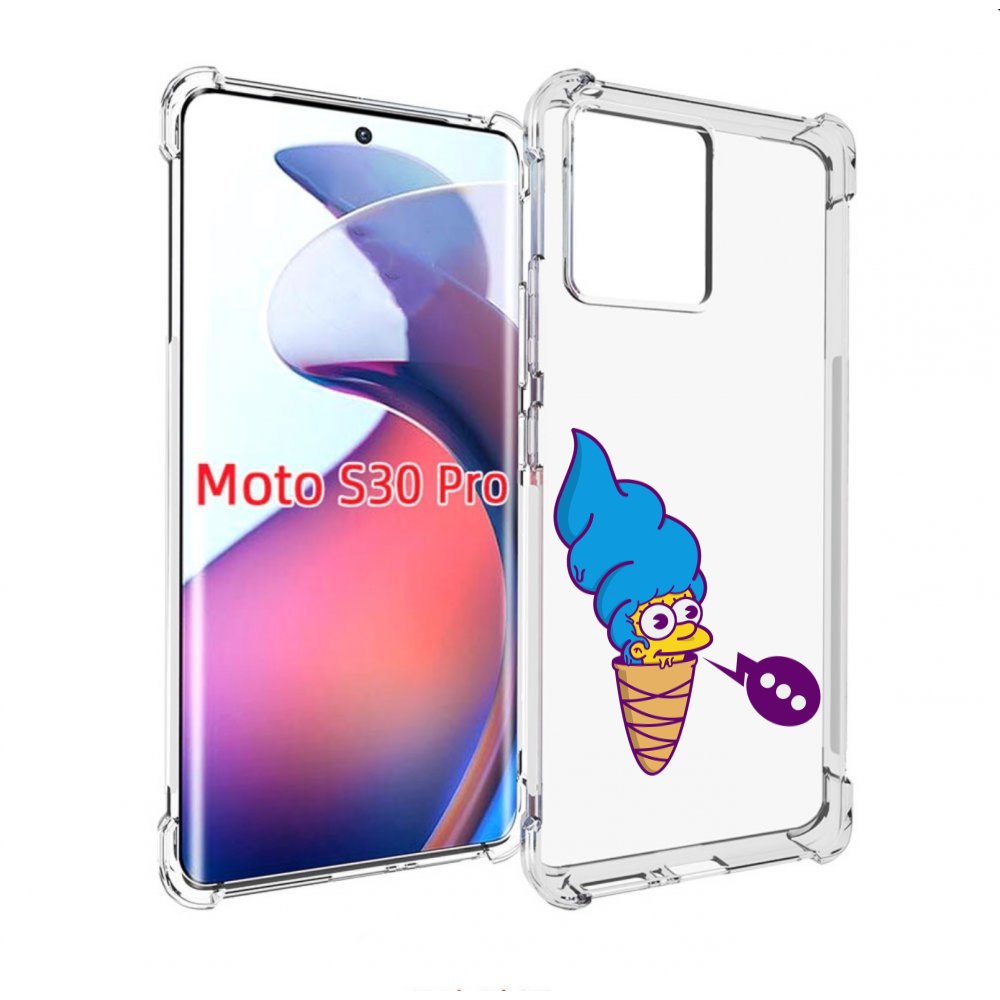 

Чехол MyPads Мардж-рожок для Motorola Moto S30 Pro, Прозрачный, Tocco