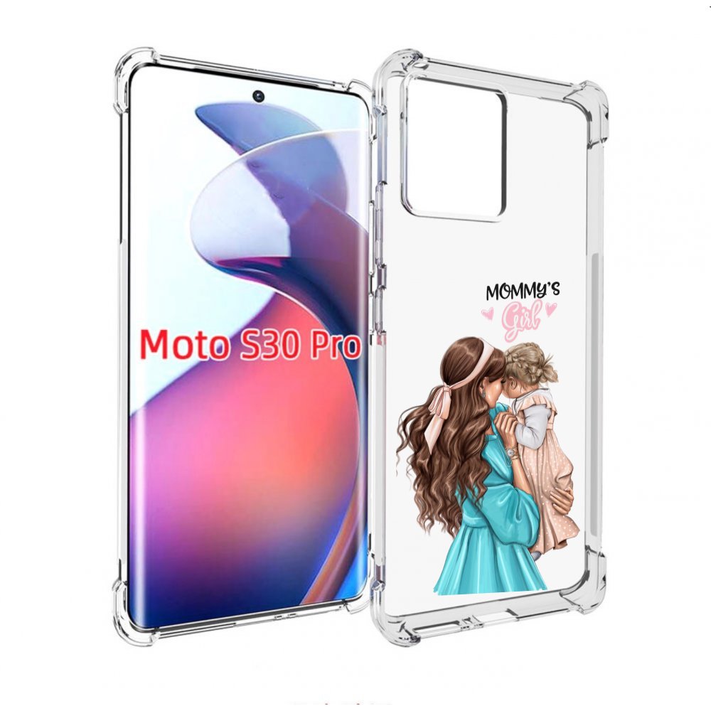 

Чехол MyPads Мама-девочки женский для Motorola Moto S30 Pro, Прозрачный, Tocco