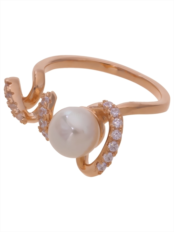 

Кольцо из бижутерного сплава р. 17 Lotus Jewelry 3044R-01fwp, жемчуг искусственный/циркон, 3044R-01fwp