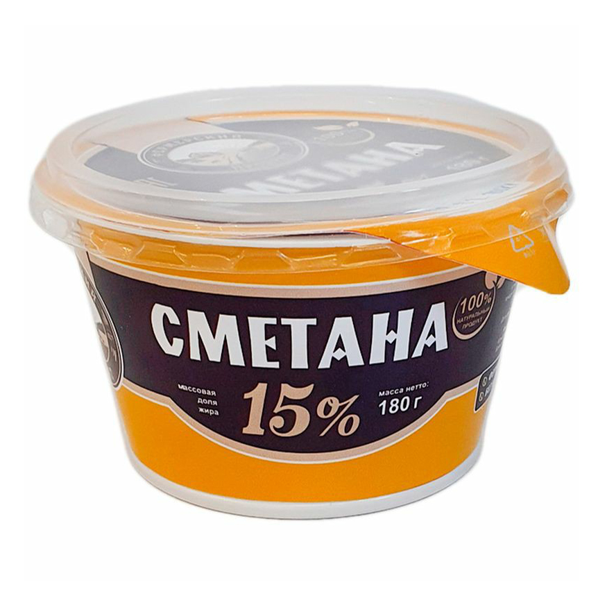 

Сметана Фермерский Продукт 15% 180 г