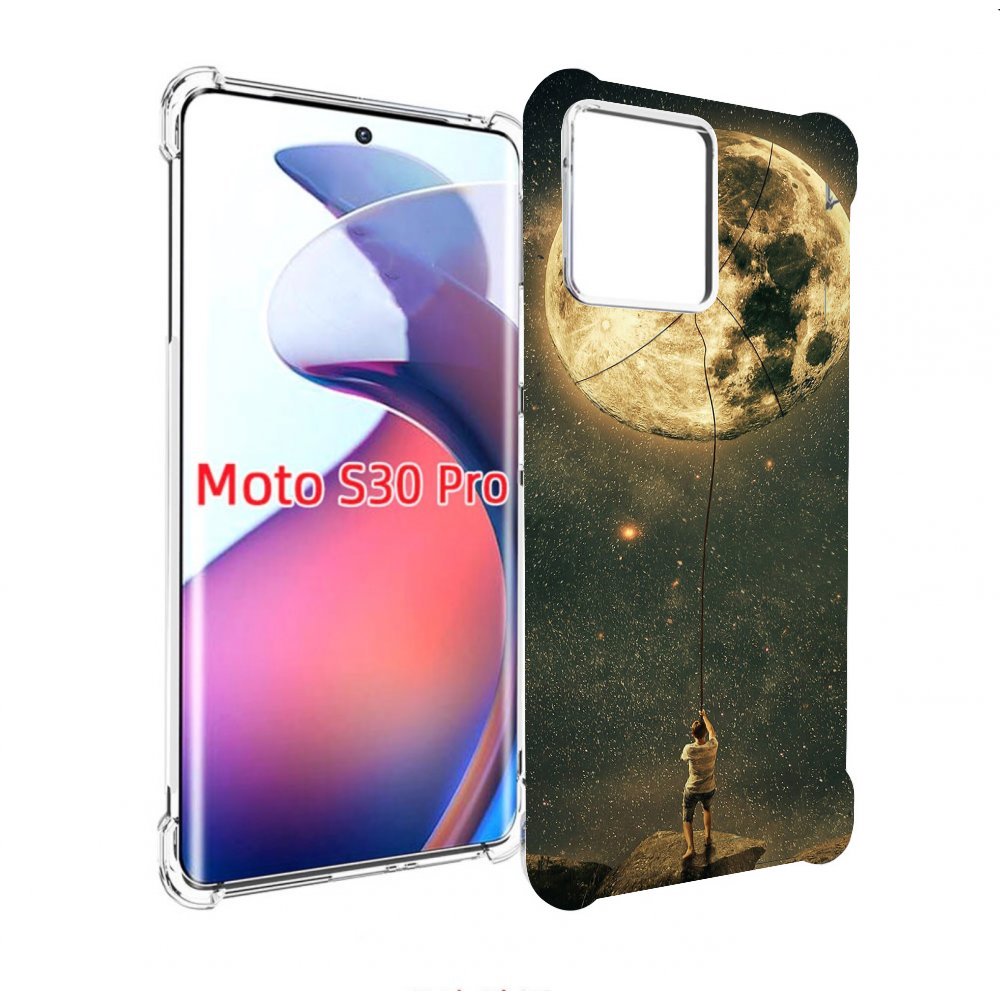 

Чехол MyPads Луна-светит для Motorola Moto S30 Pro, Прозрачный, Tocco