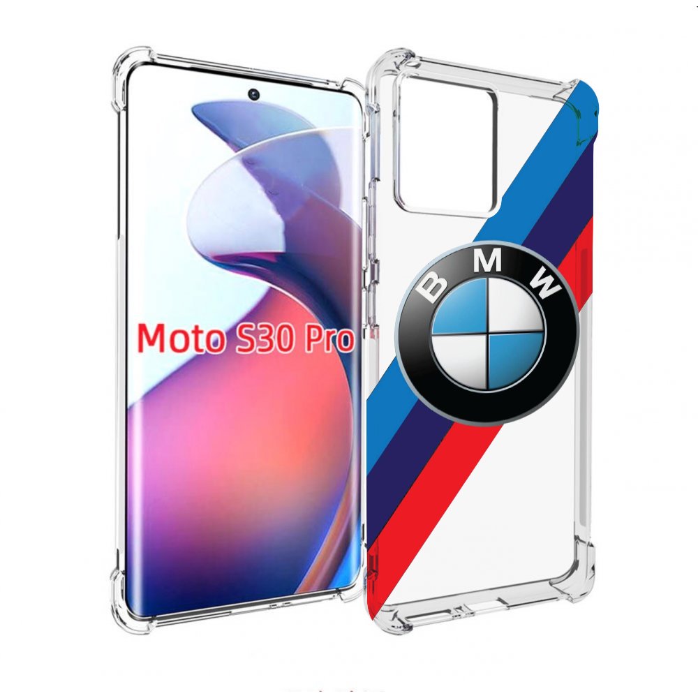 

Чехол MyPads Лого-BMW мужской для Motorola Moto S30 Pro, Прозрачный, Tocco