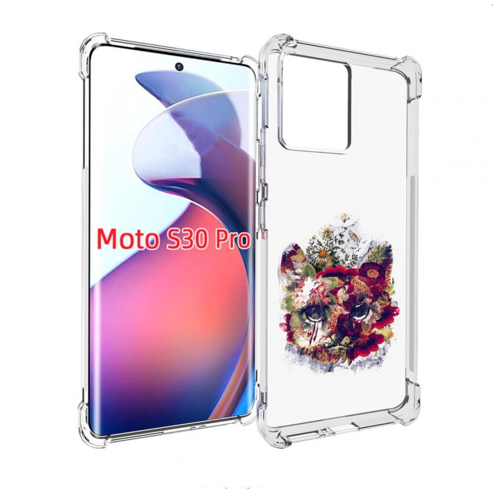 

Чехол MyPads Лиса в цветах-2 для Motorola Moto S30 Pro, Прозрачный, Tocco