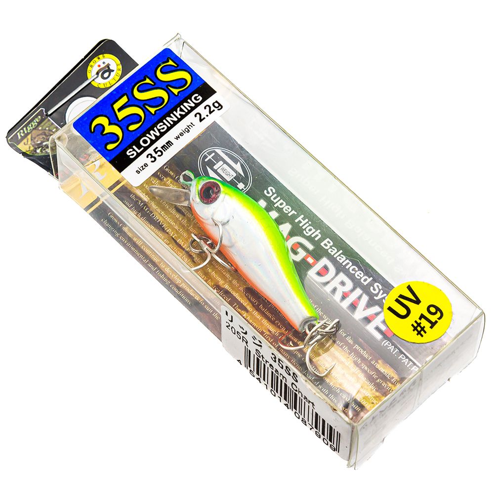 

Воблер Grows Culture Rigge 35ss uv19 35 мм 2.2 гр медленно-тонущий, Разноцветный, Rigge 35ss