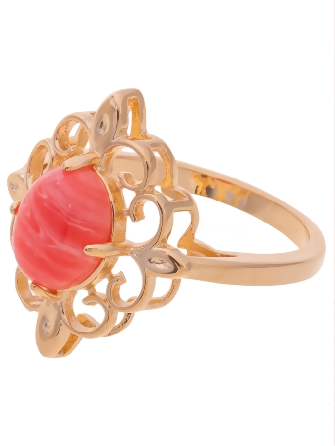 

Кольцо из бижутерного сплава р. Lotus Jewelry 3040R-08r, родохрозит, 3040R-08r