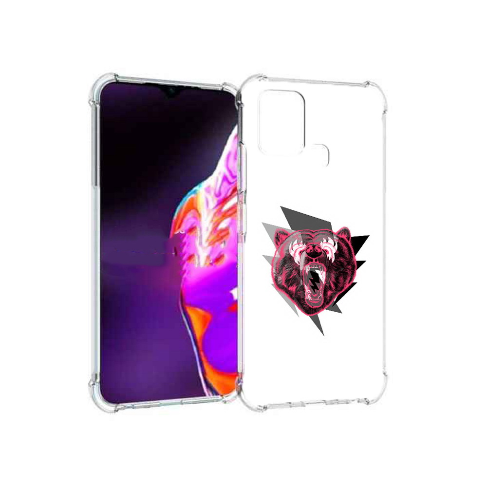 

Чехол MyPads Tocco для Infinix Hot 10s грозовой медведь, Прозрачный, Tocco