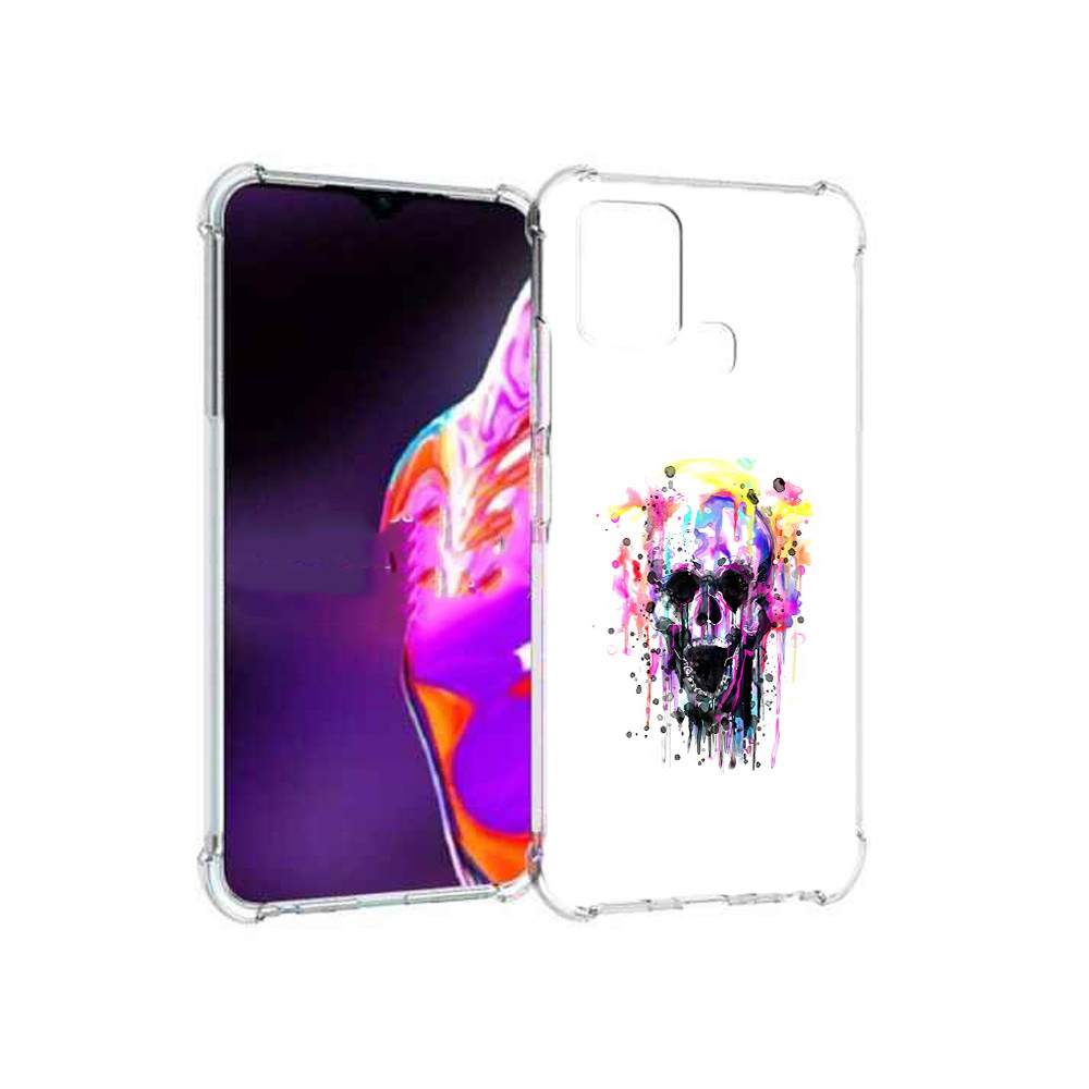 

Чехол MyPads Tocco для Infinix Hot 10s граффити череп, Прозрачный, Tocco