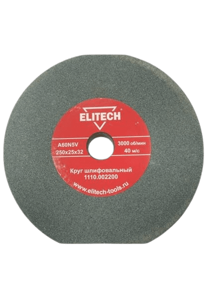

Круг точильный ELITECH 250х25х32 мм; К60 (1110.002200)