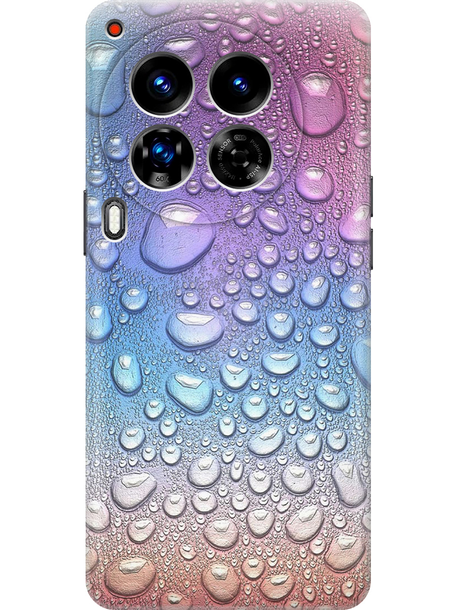 

Силиконовый чехол на Tecno Camon 30 Premier 5g с принтом "Множество капель", Прозрачный;синий;фиолетовый, 782633041