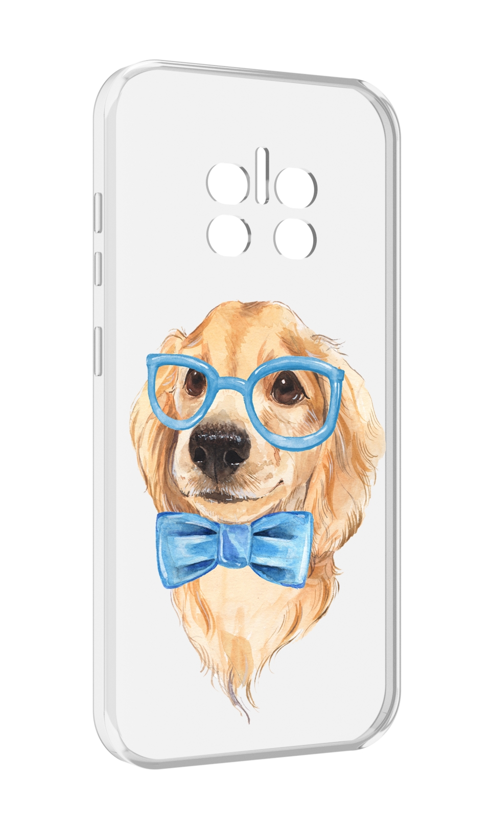 

Чехол MyPads Собака интеллигент для Doogee V11, Прозрачный, Tocco