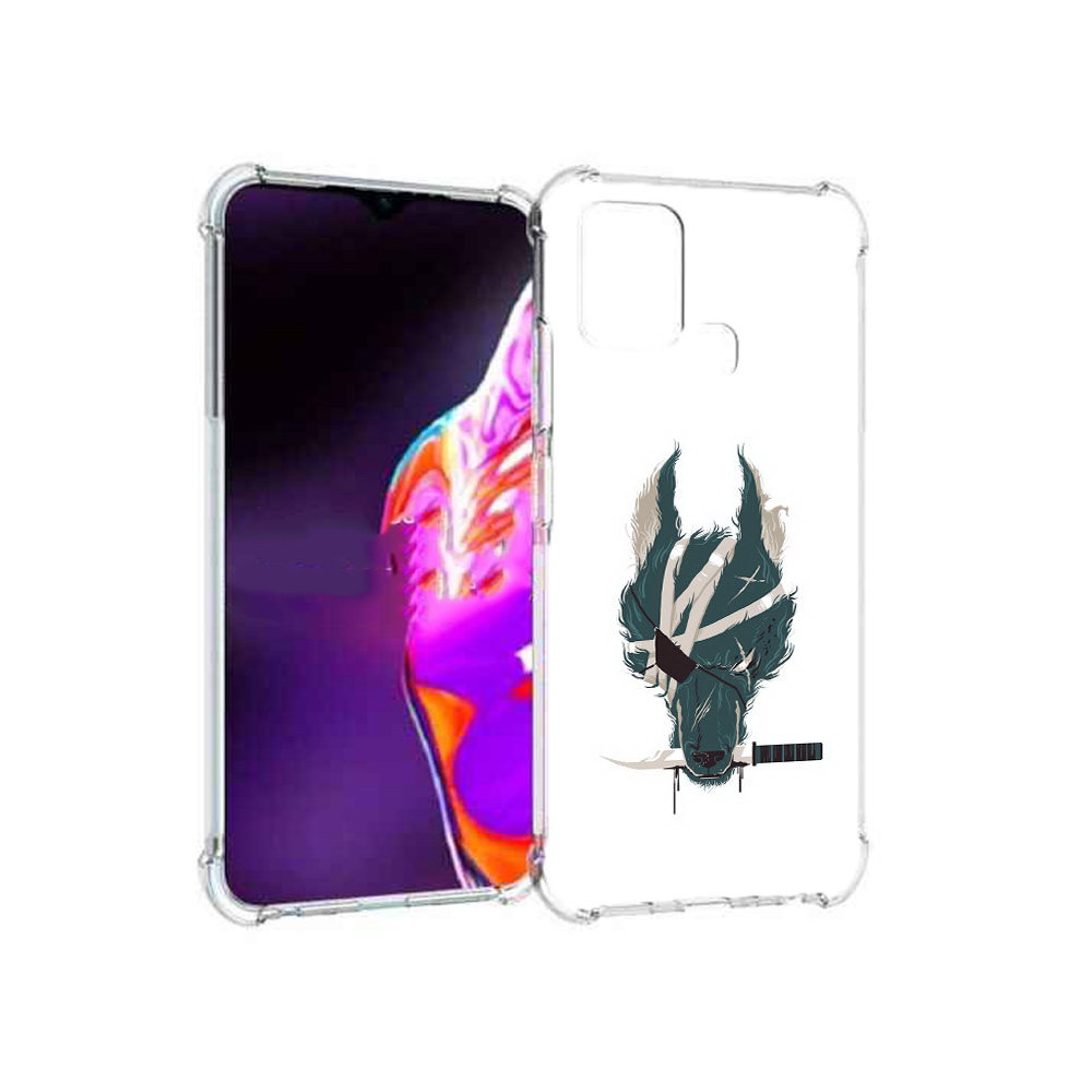 

Чехол MyPads Tocco для Infinix Hot 10s волк-разбойник, Прозрачный, Tocco