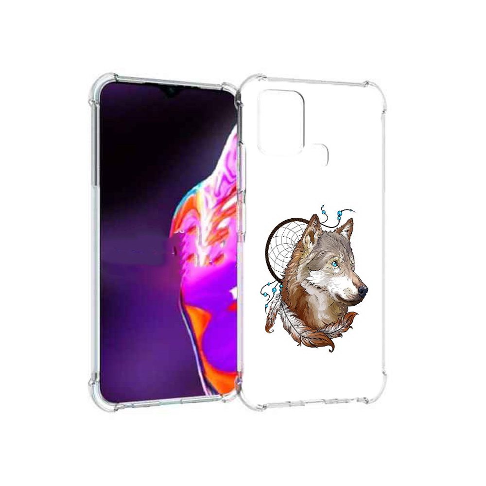 

Чехол MyPads Tocco для Infinix Hot 10s волк и ловец снов, Прозрачный, Tocco