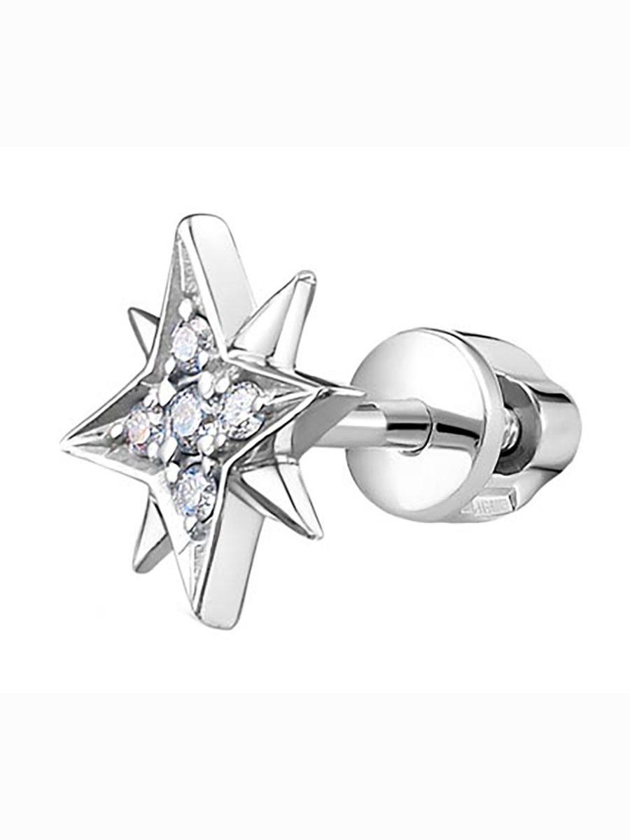 

Моносерьга из белого золота с бриллиантом Vesna jewelry 42189-251-00-01, 42189-251-00-01
