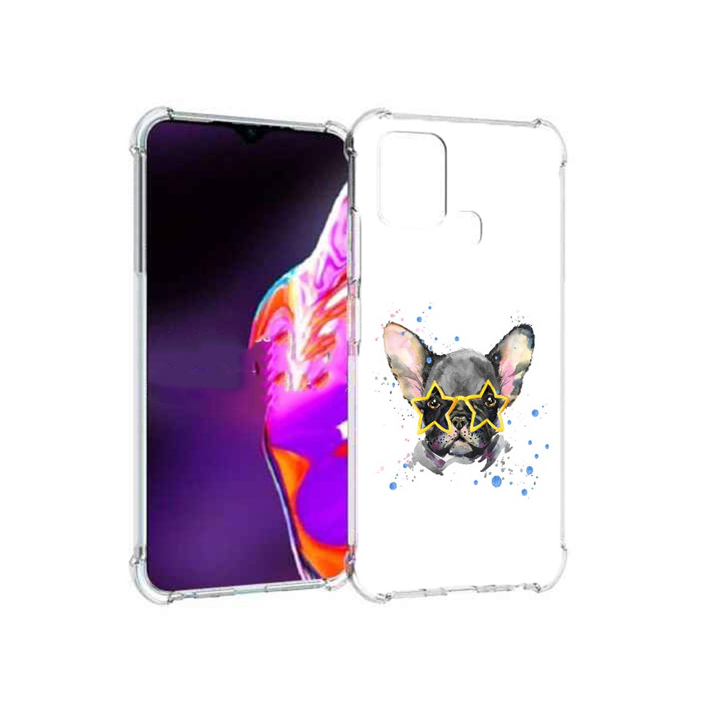

Чехол MyPads Tocco для Infinix Hot 10s буля в очках, Прозрачный, Tocco