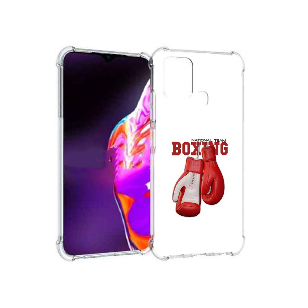 

Чехол MyPads Tocco для Infinix Hot 10s боксерские перчатки, Прозрачный, Tocco