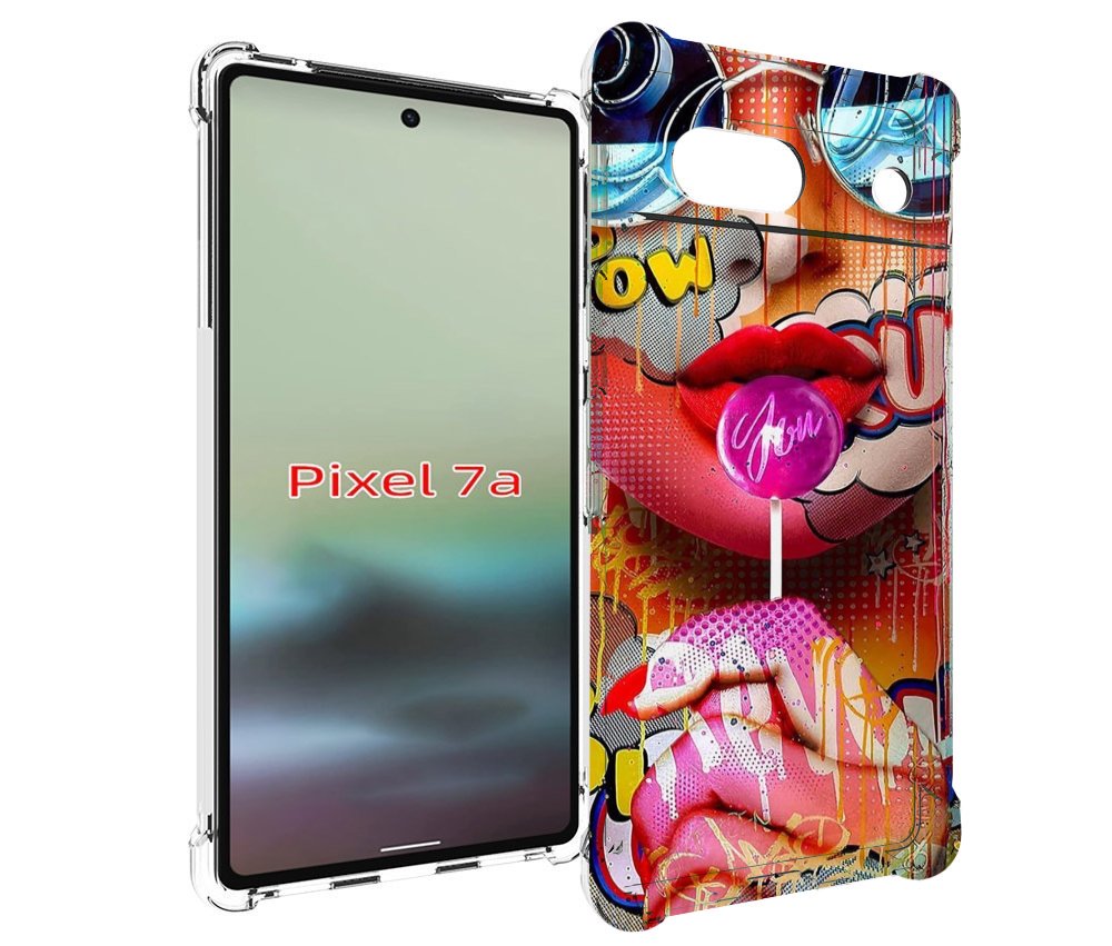 

Чехол MyPads комикс-девушка женский для Google Pixel 7A, Tocco