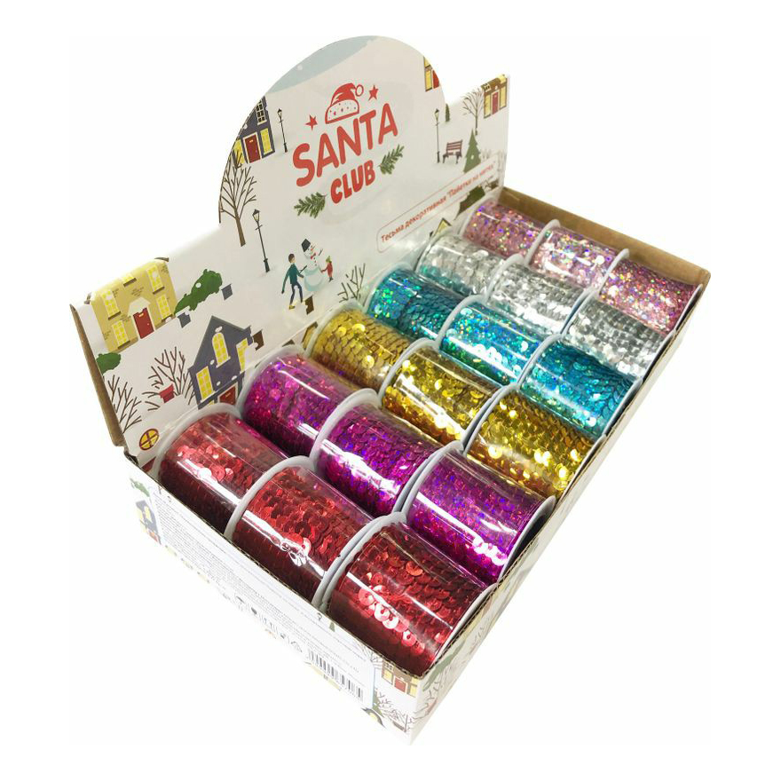 

Тесьма Santa Club Пайетки на нитях 5 м в ассортименте