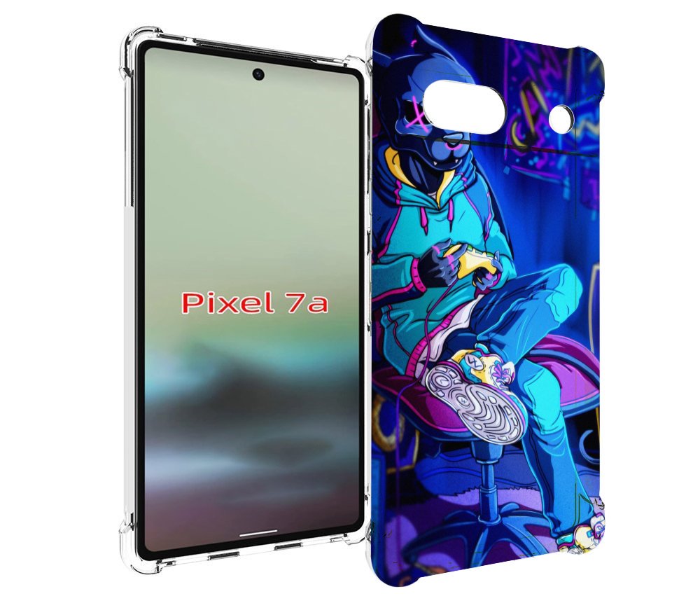 

Чехол MyPads киберпанк игрок для Google Pixel 7A, Tocco