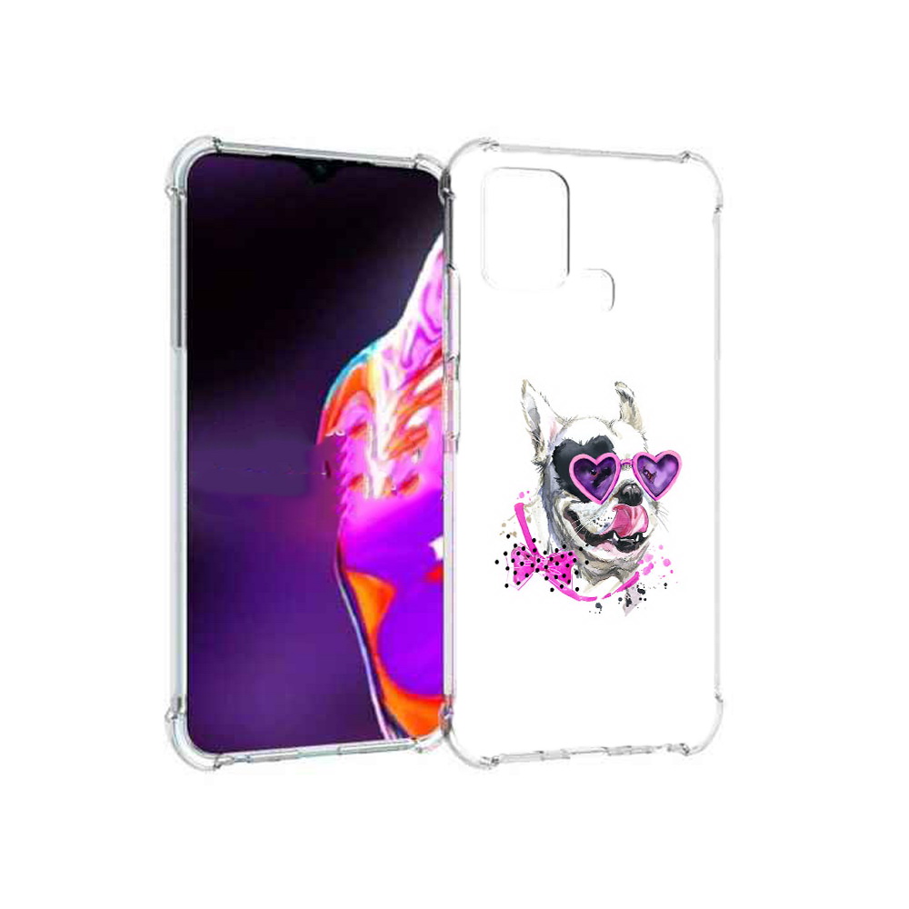 

Чехол MyPads Tocco для Infinix Hot 10s акварельный пёс, Прозрачный, Tocco