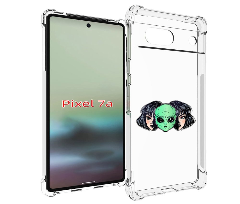 

Чехол MyPads инопланетянин в девочке женский для Google Pixel 7A, Tocco