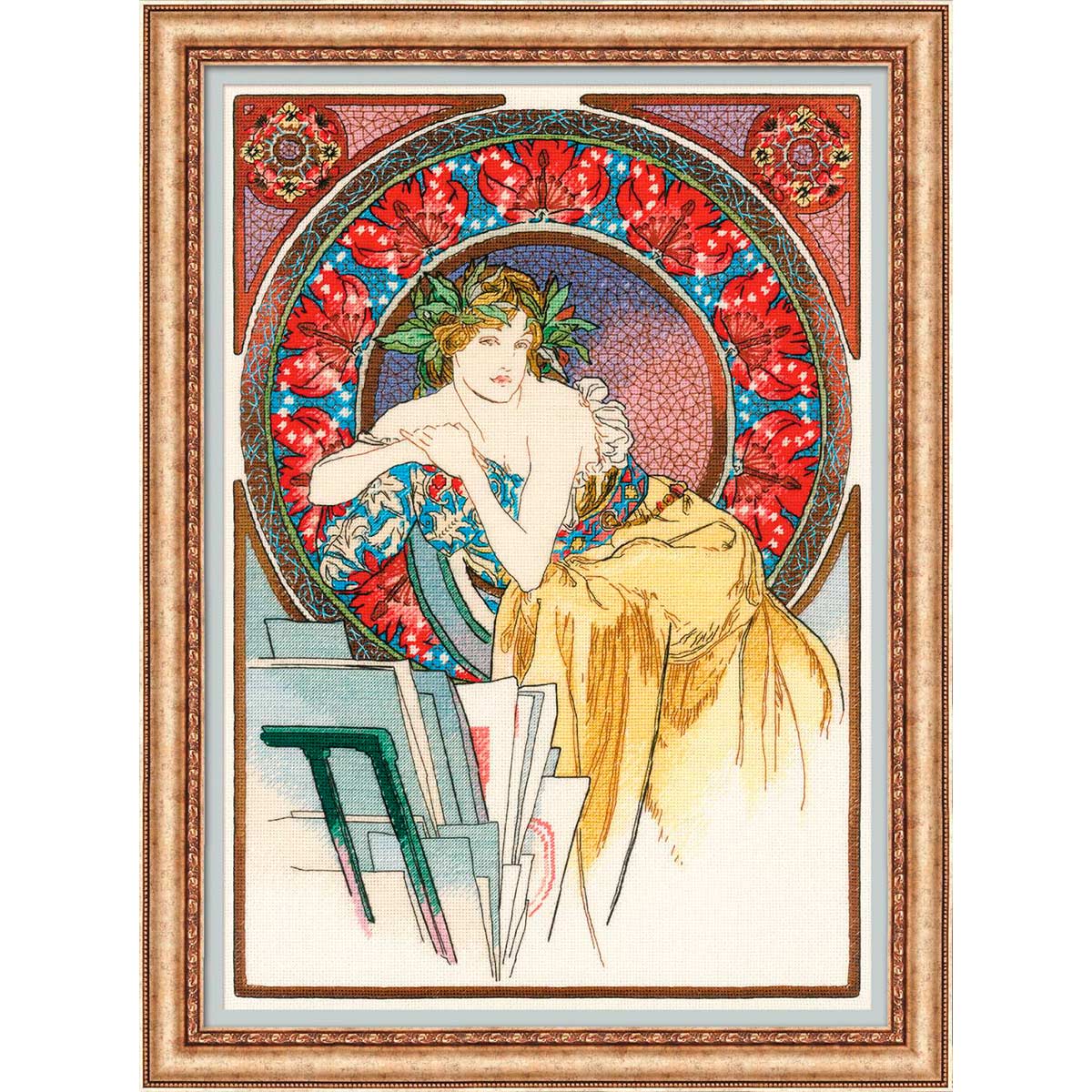 

Набор для вышивания РИОЛИС Девушка с мольбертом,309295, Девушка с мольбертом