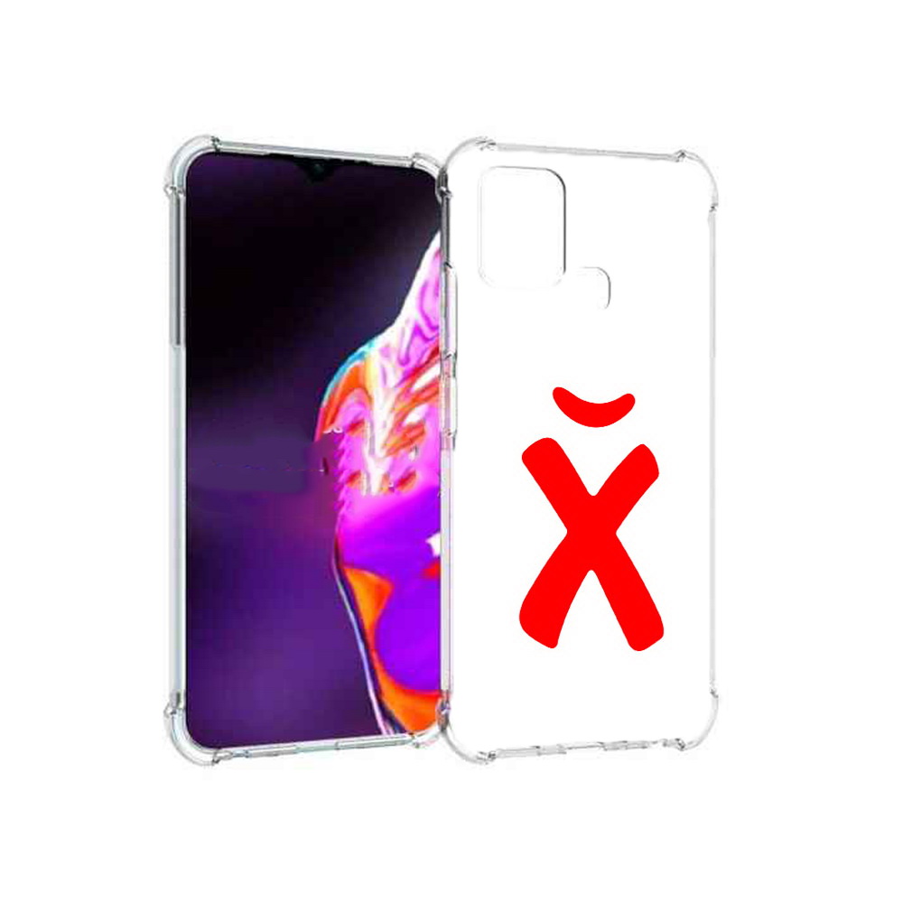 

Чехол MyPads Tocco для Infinix Hot 10s абстракция буква х, Прозрачный, Tocco