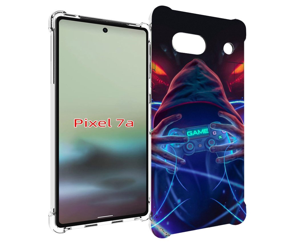 

Чехол MyPads игра джойстик неоновый фон для Google Pixel 7A, Tocco