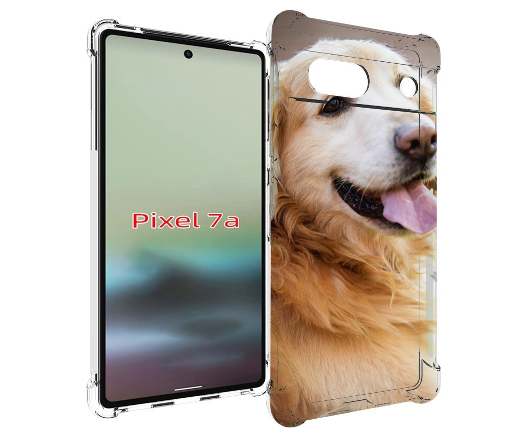 

Чехол MyPads золотистый ретривер для Google Pixel 7A, Tocco