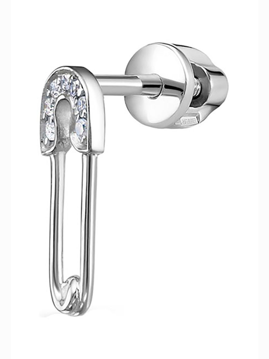 

Моносерьга из белого золота с бриллиантом Vesna jewelry 42191-251-01-01, 42191-251-01-01