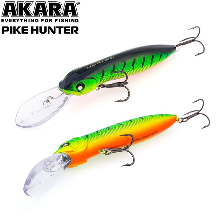 

Воблер Akara Pike Hunter 120F 27 гр 1 oz 4,7 in A99, Разноцветный, Pike Hunter