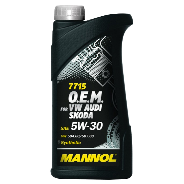 фото Масло мотор. o.e.m. for vw audi skoda 5w-30 1 л. mannol арт. 7000