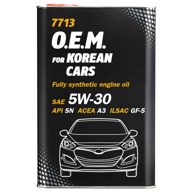 фото Масло мотор. o.e.m. for korean cars 5w-30 4 л. mannol арт. 7030