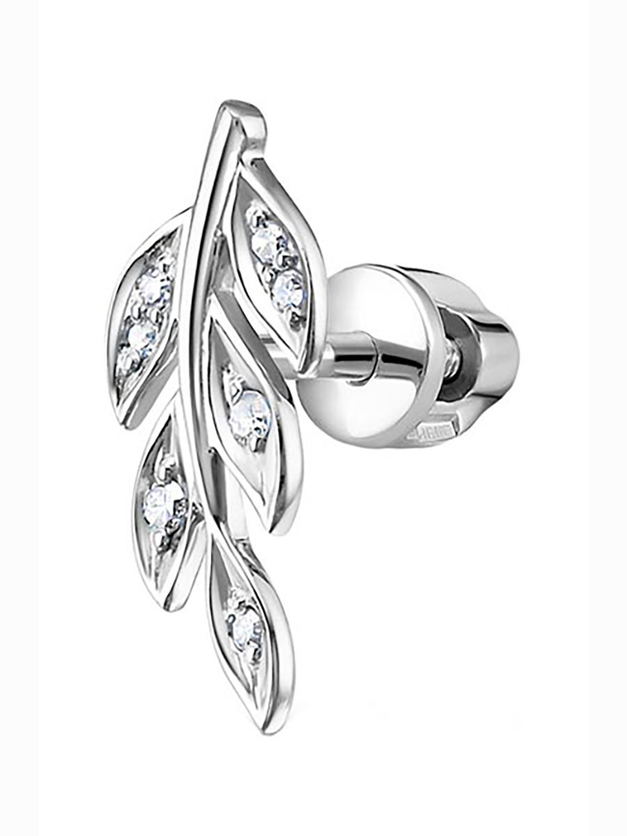 

Моносерьга из белого золота с бриллиантом Vesna jewelry 42185-251-01-01, 42185-251-01-01