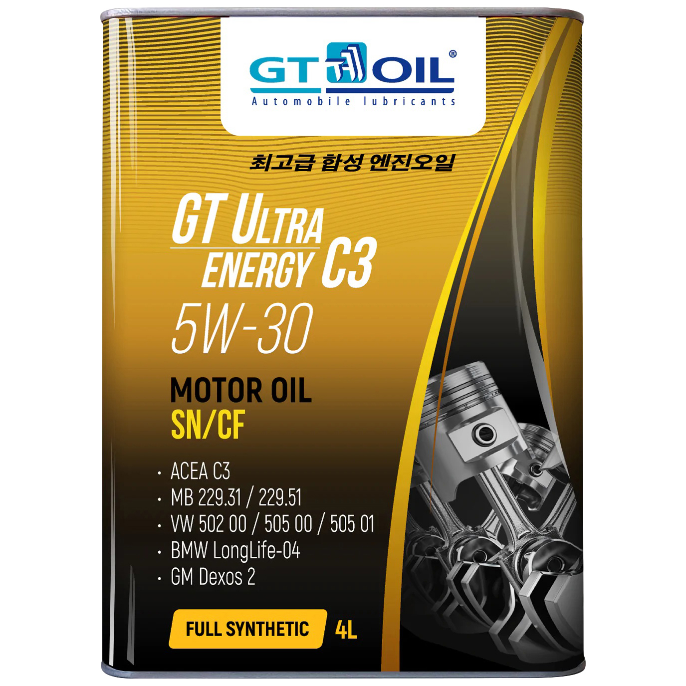 Моторное масло GT OIL Ultra Energy C3 SAE 5W30 API SM SN/CF 4л